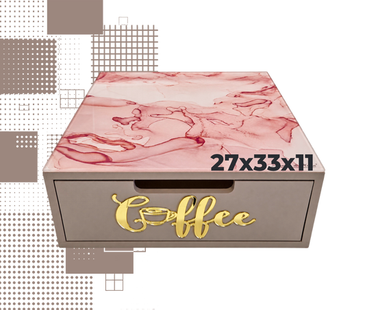Dal Barista | Holzschublade  – marmo tortora coffee