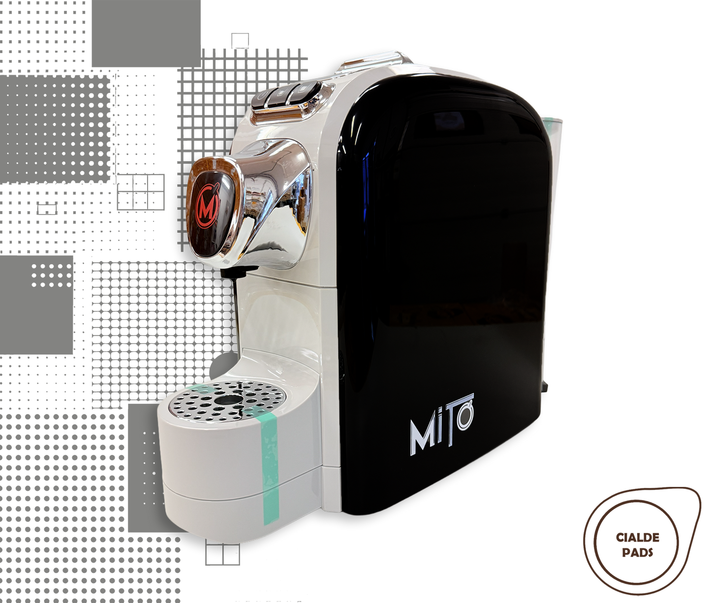 Mito | Kaffeemaschine Pads 44mm Schwarz Grau