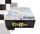Dal Barista | Holzschublade  – nero - marmo gold coffee