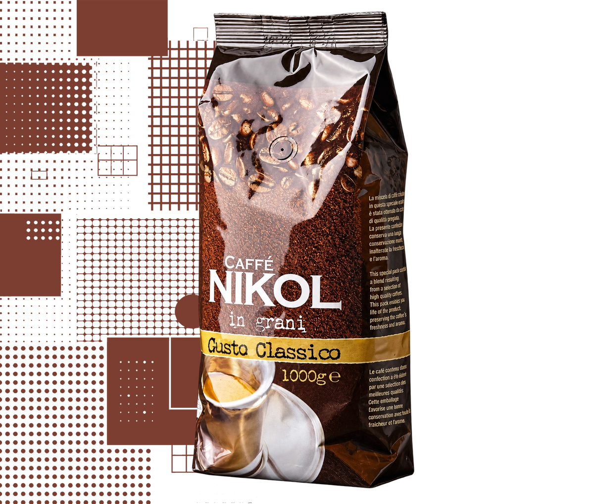 Caffè Nikol Gusto Classico – 1000 g Kaffeebohnen