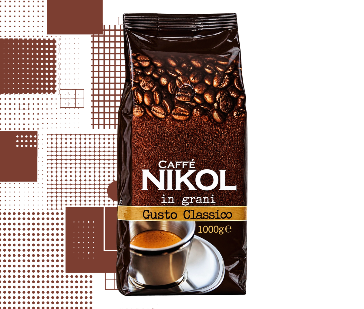 Caffè Nikol Gusto Classico – 1000 g Kaffeebohnen