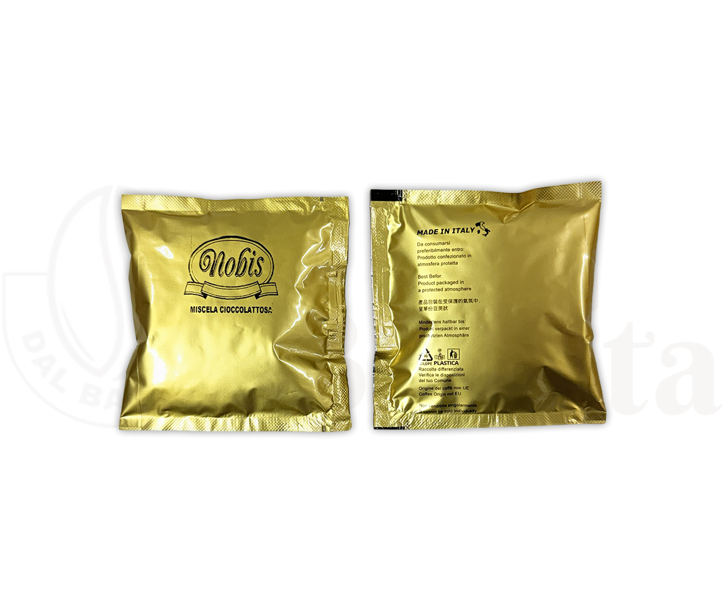 Nobis | 50 Pads + GRATIS Topping - Kaffeepads Italienischer Kaffee