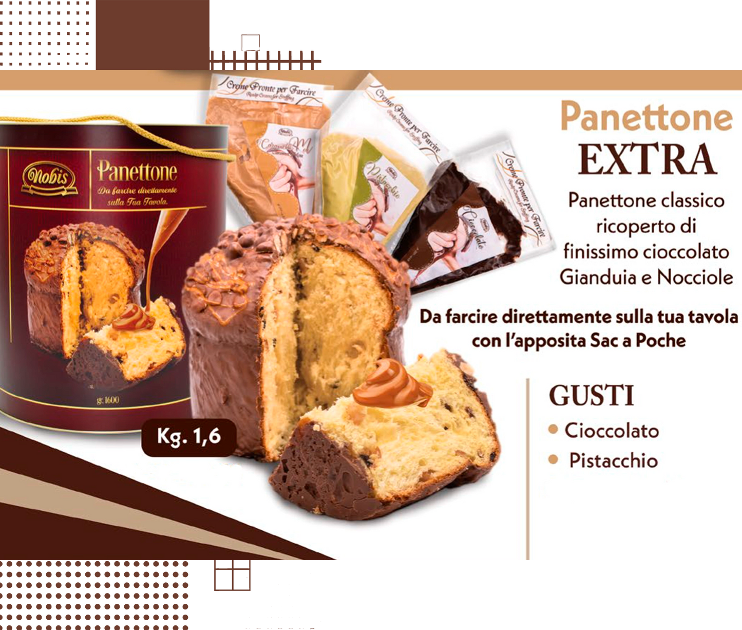 Dal Barista | Panettone EXTRA artigianale 1,6 kg Nobis