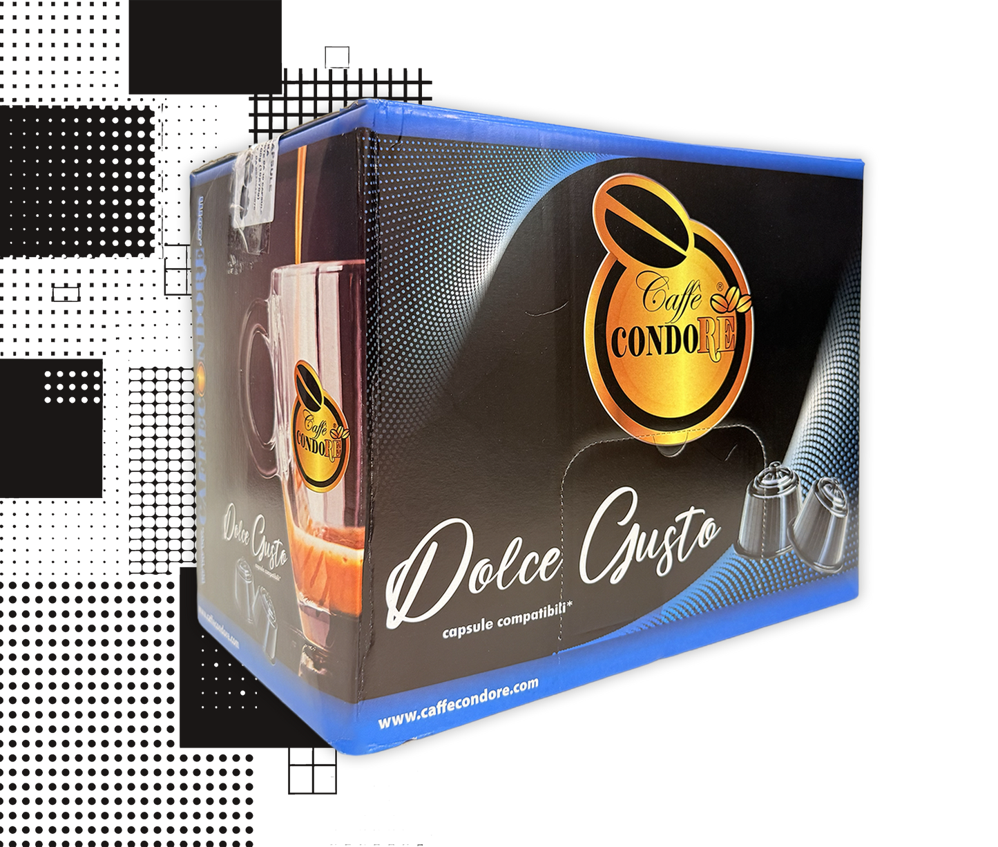 Strazzulla | 100 Kapseln Mischung Schwarz Nescasfè Dolce Gusto