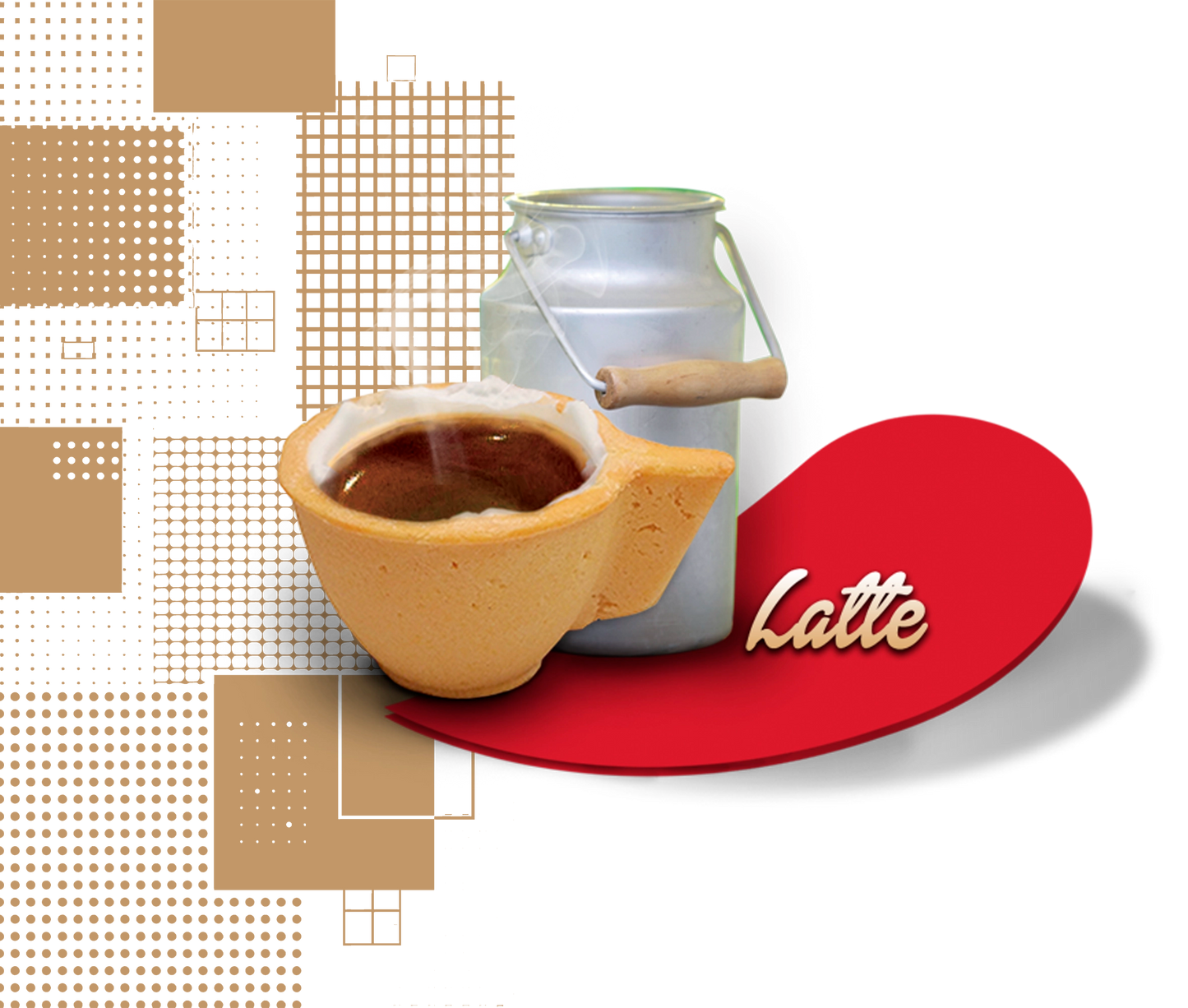 Dal Barista | Tazzina di pasta frolla artigianale gusto latte