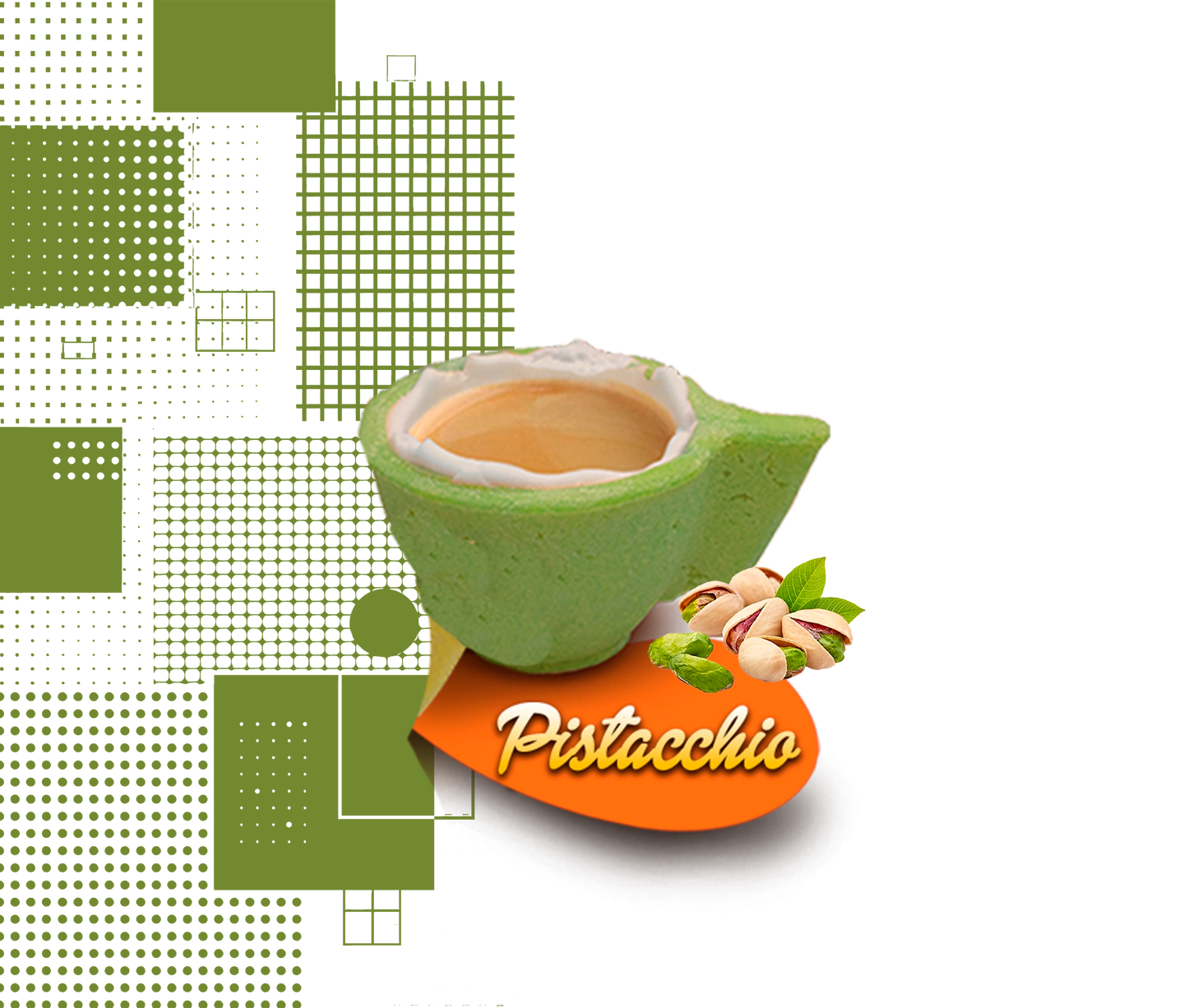 Dal Barista | Tazzina di pasta frolla artigianale gusto pistacchio