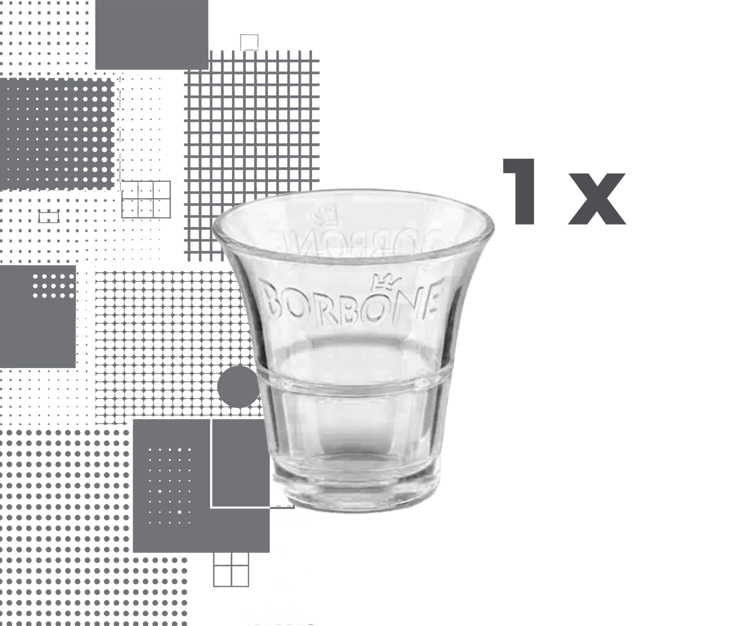 Dal | Bicchiere espresso Caffe Borbone 1 pezzo