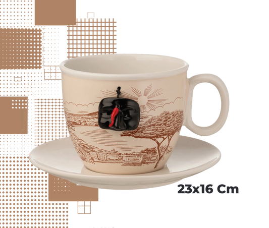 Dal Barista | Tazzone Grande in Ceramica Porta Cialde e Capsule Caffè | Große Keramik-Tasse – Kapselhalter & Deko-Becher 4