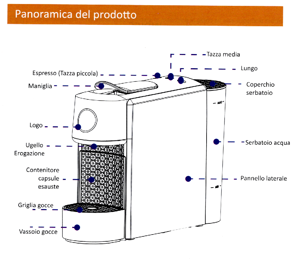 Touch Macchina a Capsule Rossa | Compatibile Lav. A Modo Mio®
