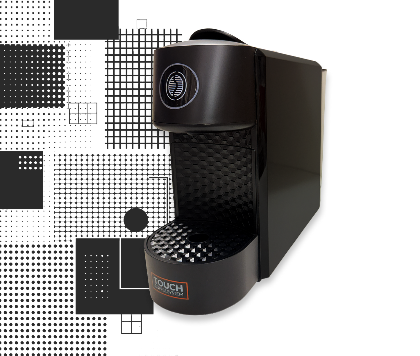 Touch Macchina a Capsule Nera | Compatibile Lav. A Modo Mio®