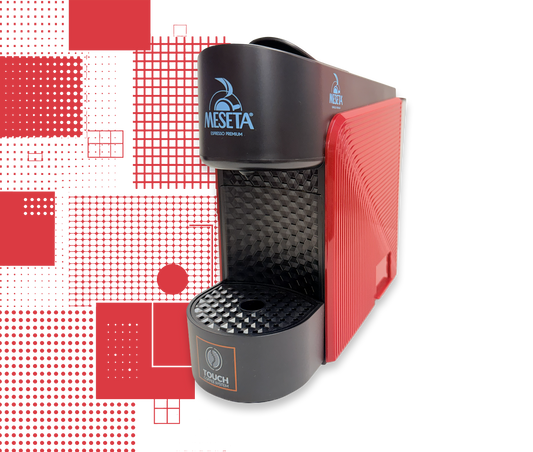 Touch Kapselkaffeemaschine Rot | Kompatibel mit Lavazza A Modo Mio®