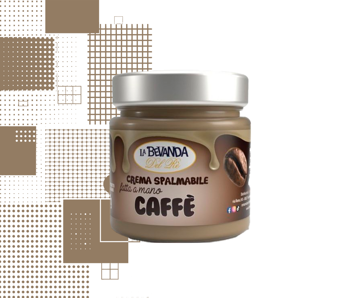 La Bevanda del Re | Crema B.Del Rè VASETTO 200 Gr CAFFÈ