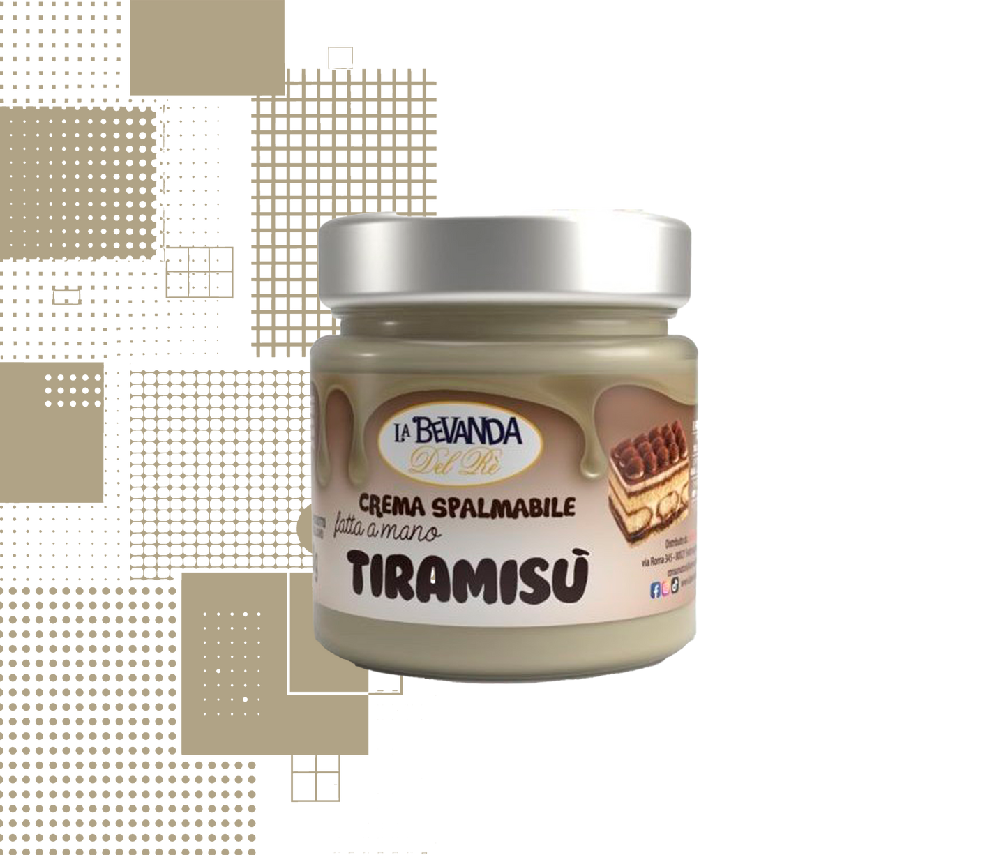 La Bevanda del Re | Crema B.Del Rè VASETTO 200 Gr TIRAMISÙ